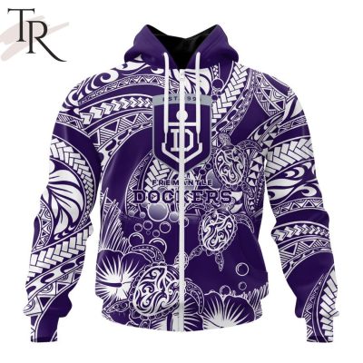 Personalized AFL Fremantle Dockers Special Polynesian Design Hoodie - Torunstyle