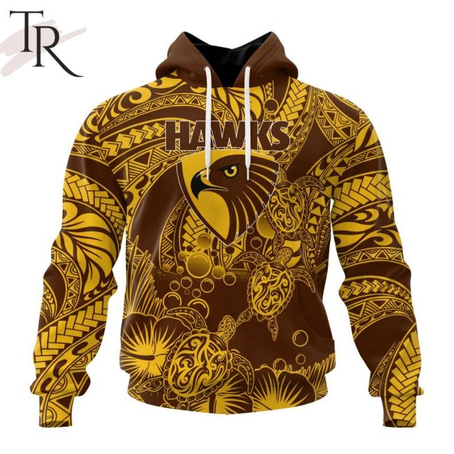 Personalized AFL Hawthorn Football Club Special Polynesian Design Hoodie - Torunstyle