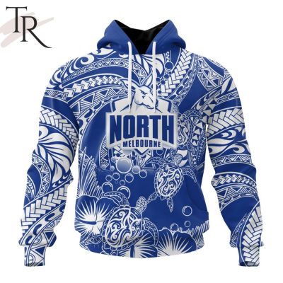 Personalized AFL North Melbourne Football Club Special Polynesian Design Hoodie - Torunstyle