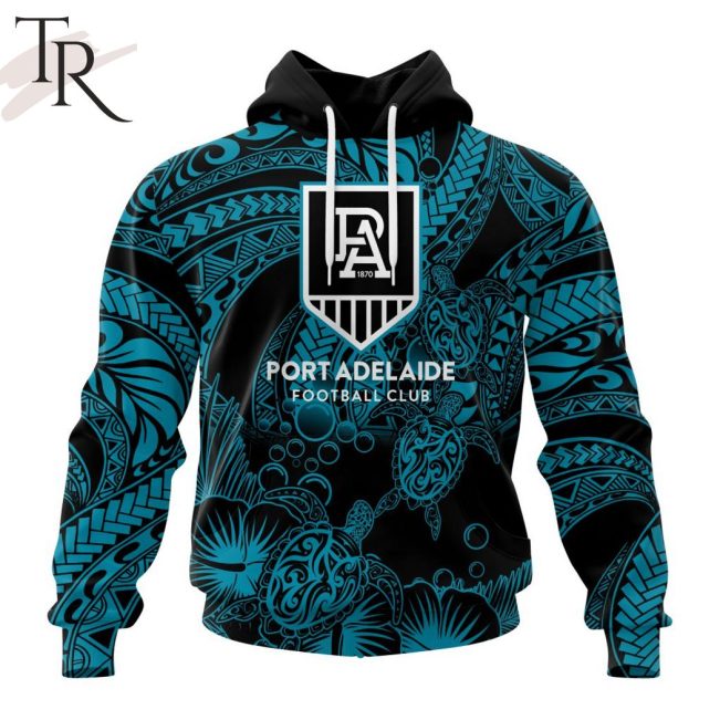 Personalized AFL Port Adelaide Football Club Special Polynesian Design Hoodie - Torunstyle