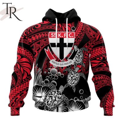 Personalized AFL St Kilda Football Club Special Polynesian Design Hoodie - Torunstyle