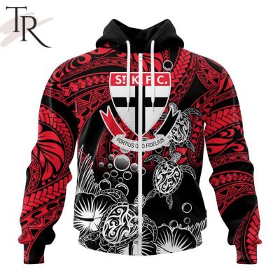 Personalized AFL St Kilda Football Club Special Polynesian Design Hoodie - Torunstyle