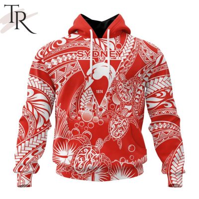 Personalized AFL Sydney Swans Special Polynesian Design Hoodie - Torunstyle