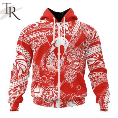 Personalized AFL Sydney Swans Special Polynesian Design Hoodie - Torunstyle