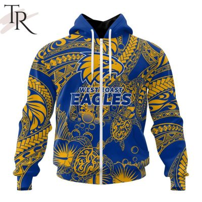 Personalized AFL West Coast Eagles Special Polynesian Design Hoodie - Torunstyle