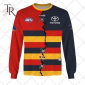 Personalized Guernsey Mix V2 Afl Adelaide Crows Hoodie 3d Natural And Awesome - demo10