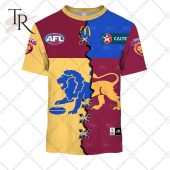 Personalized Guernsey Mix V2 Afl Brisbane Lions Hoodie 3d Damn Good - demo10