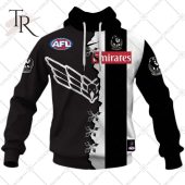 Personalized Guernsey Mix V2 Afl Collingwood Magpies Hoodie 3d Good One Dear - demo10