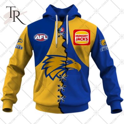 Personalized Guernsey Mix V2 AFL West Coast Eagles Hoodie 3D