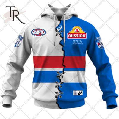 Personalized Guernsey Mix V2 AFL Western Bulldogs Hoodie 3D