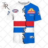 Personalized Guernsey Mix V2 Afl Western Bulldogs Hoodie 3d Studious Look - demo10