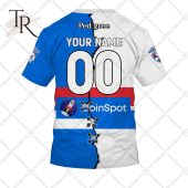 Personalized Guernsey Mix V2 Afl Western Bulldogs Hoodie 3d Damn Good - demo10