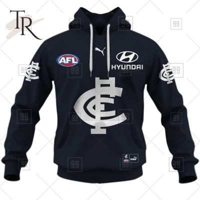 Personalized Home Guernsey 2023 AFL Carlton Blues Hoodie