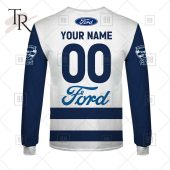 Personalized Home Guernsey 2023 Afl Geelong Cats Hoodie Rocking Picture - demo10