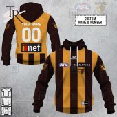 Personalized Home Guernsey 2023 Afl Hawthorn Hawks Hoodie Royal Pic Of Yours - demo10