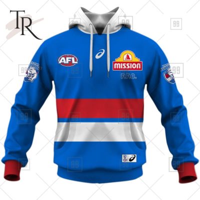Personalized Home Guernsey 2023 AFL Western Bulldogs Hoodie