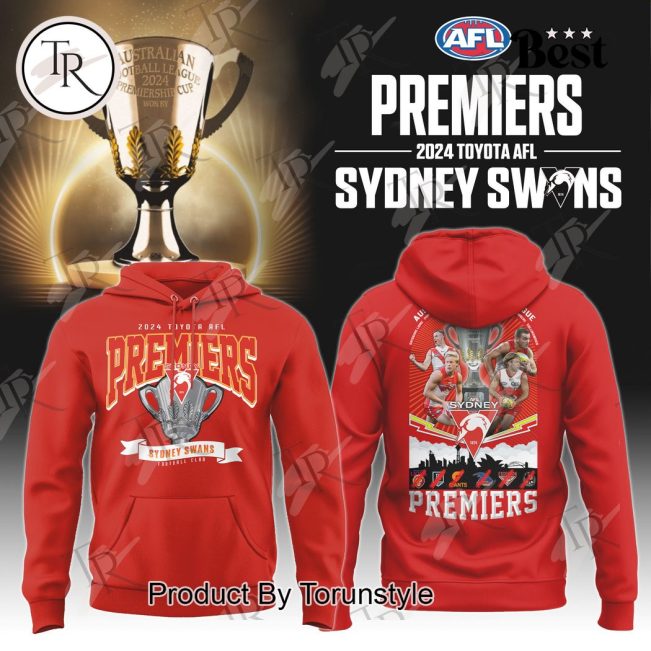 Sydney Swans 2024 Toyota AFL Premiers Hoodie - Torunstyle