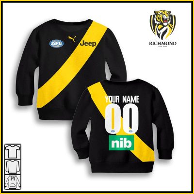 Personalize Richmond Tigers 2020 Men?s Home Guernsey KID
