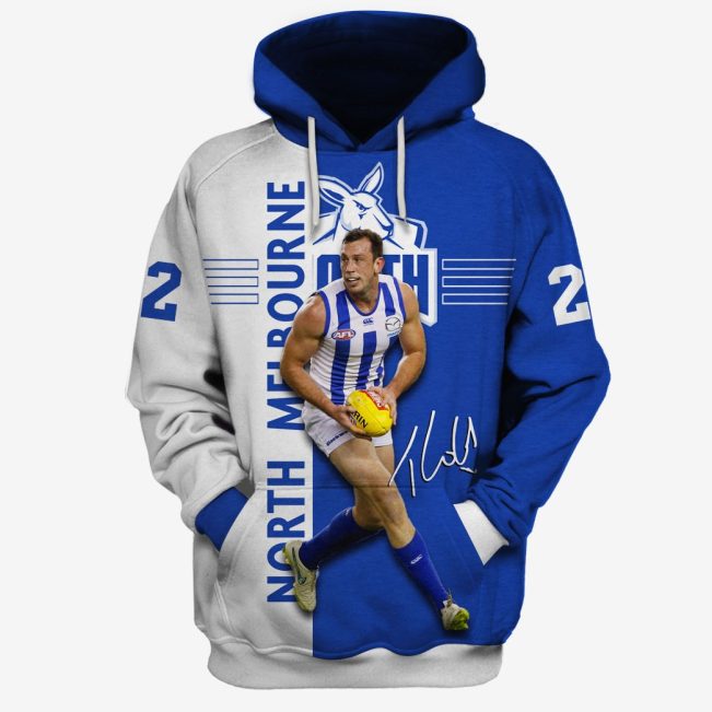 MEW-T17AFLNMF002 North Melbourne Football Club Todd Goldstein #22 Limited Edition 3D All Over Printed Shirts For Men & Women