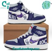 MLB Colorado Rockies Personalized Air Jordan 1 Sneaker - soulcals.com