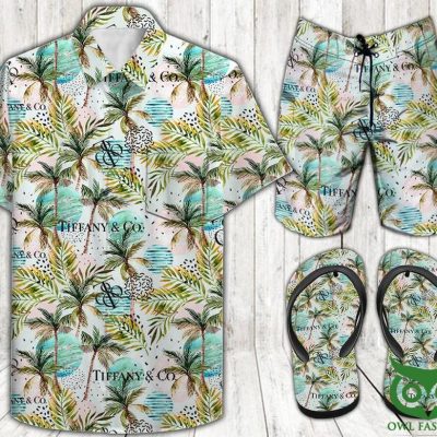 Tiffany & Co. Combo Hawaii Shirt Shorts Flip Flops