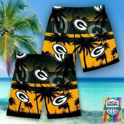 Green Bay Packers Nfl Hawaiian Shirt Beach Short - Hot Sale 2025