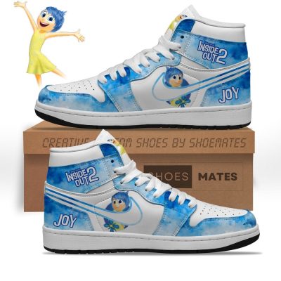 Joy Inside Out 2 Nike Jordan 1 High Top Shoes -Soulcals.com