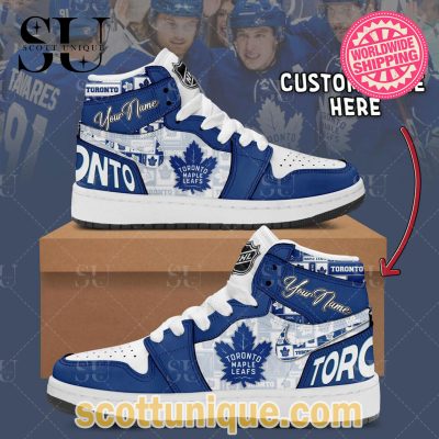 NHL Toronto Maple Leafs New Released 2023 Nike Air Jordan 1 High Top Limited -Soulcals.com