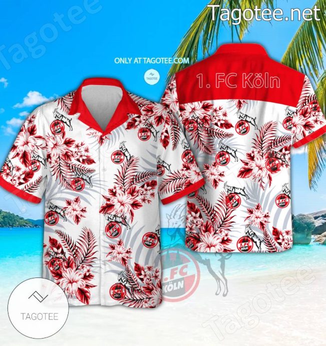 1. FC K?ln Logo Hawaiian Shirt - Teesmith