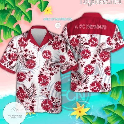 1. FC N?rnberg Logo Hawaiian Shirt - Teesmith