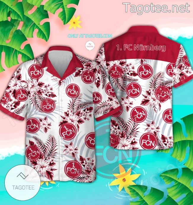 1. FC N?rnberg Logo Hawaiian Shirt - Teesmith