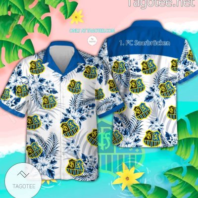 1. FC Saarbr?cken Logo Hawaiian Shirt - Teesmith