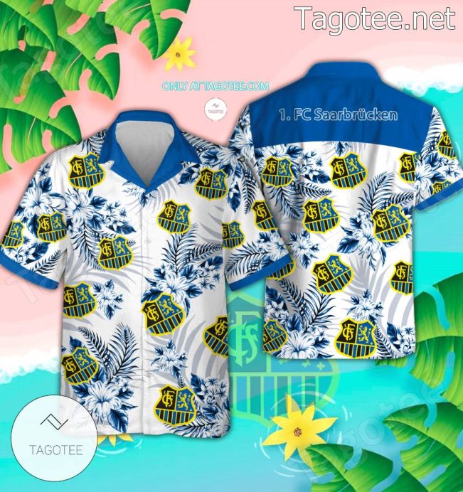 1. FC Saarbr?cken Logo Hawaiian Shirt - Teesmith