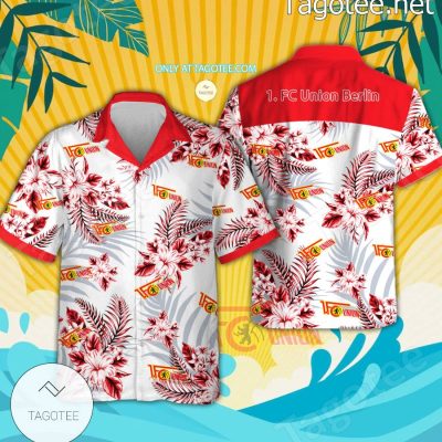 1. FC Union Berlin Logo Hawaiian Shirt - Teesmith