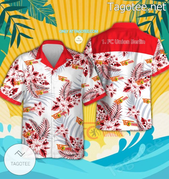 1. FC Union Berlin Logo Hawaiian Shirt - Teesmith