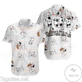 101 Dalmatians Black Polka Dot White Hawaiian Shirt And Short - demo10
