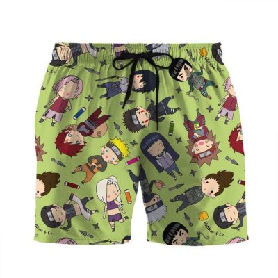 Anime Naruto Chibi Characters Hawaiian Shirt, Short - Hot Sale 2025