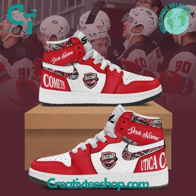 AHL Utica Comets Air Jordan 1 Sneakers - soulcals.com