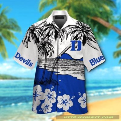 Duke Blue Devils Hibiscus Hawaiian Shirt Beach Short - Hot Sale 2025