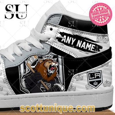 NHL Los Angeles Kings Special Air Jordan High Top -Soulcals.com