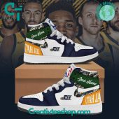 NBA Utah Jazz Air Jordan 1 Sneakers - soulcals.com