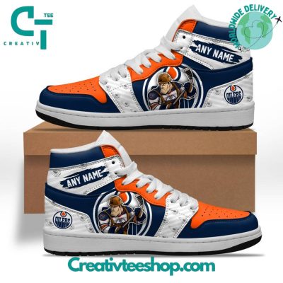 NHL Edmonton Oilers Special Team Mascot Design Air Jordan 1 Sneaker - soulcals.com