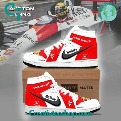 Ayrton Senna F1 Car Air Jordan 1 Sneaker - soulcals.com