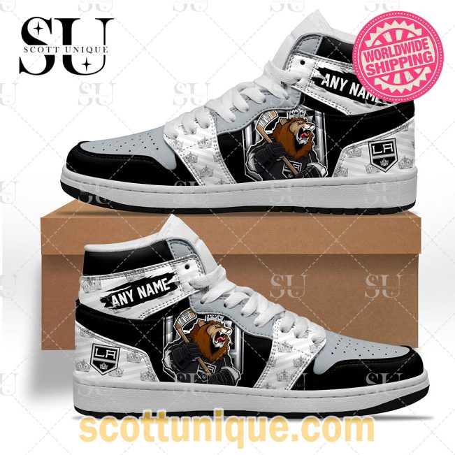 NHL Los Angeles Kings Special Air Jordan High Top -Soulcals.com