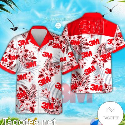 3M Logo Hawaiian Shirt And Shorts - Teesmith