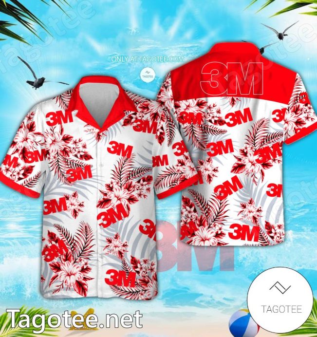 3M Logo Hawaiian Shirt And Shorts - Teesmith