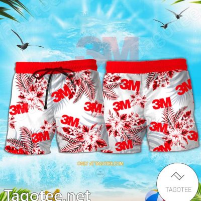 3M Logo Hawaiian Shirt And Shorts - Teesmith