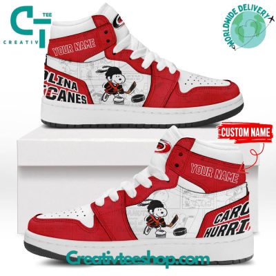 Carolina Hurricanes 75th Anniversary of Peanuts Air Jordan 1 Shoes - Creativteeshop