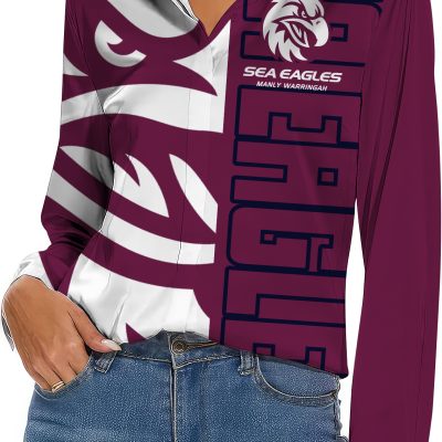 Canterbury-Bankstown Bulldogs Women's Casual Shirt Personalized Gift For Fans v4