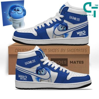 Inside Out 2 Sadness Air Jordan 1 Sneaker - soulcals.com